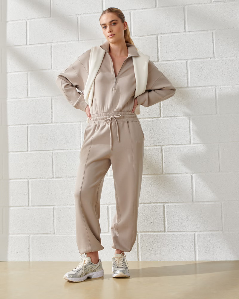 YPB neoKNIT Long-Sleeve Jumpsuit | Abercrombie & Fitch (US)