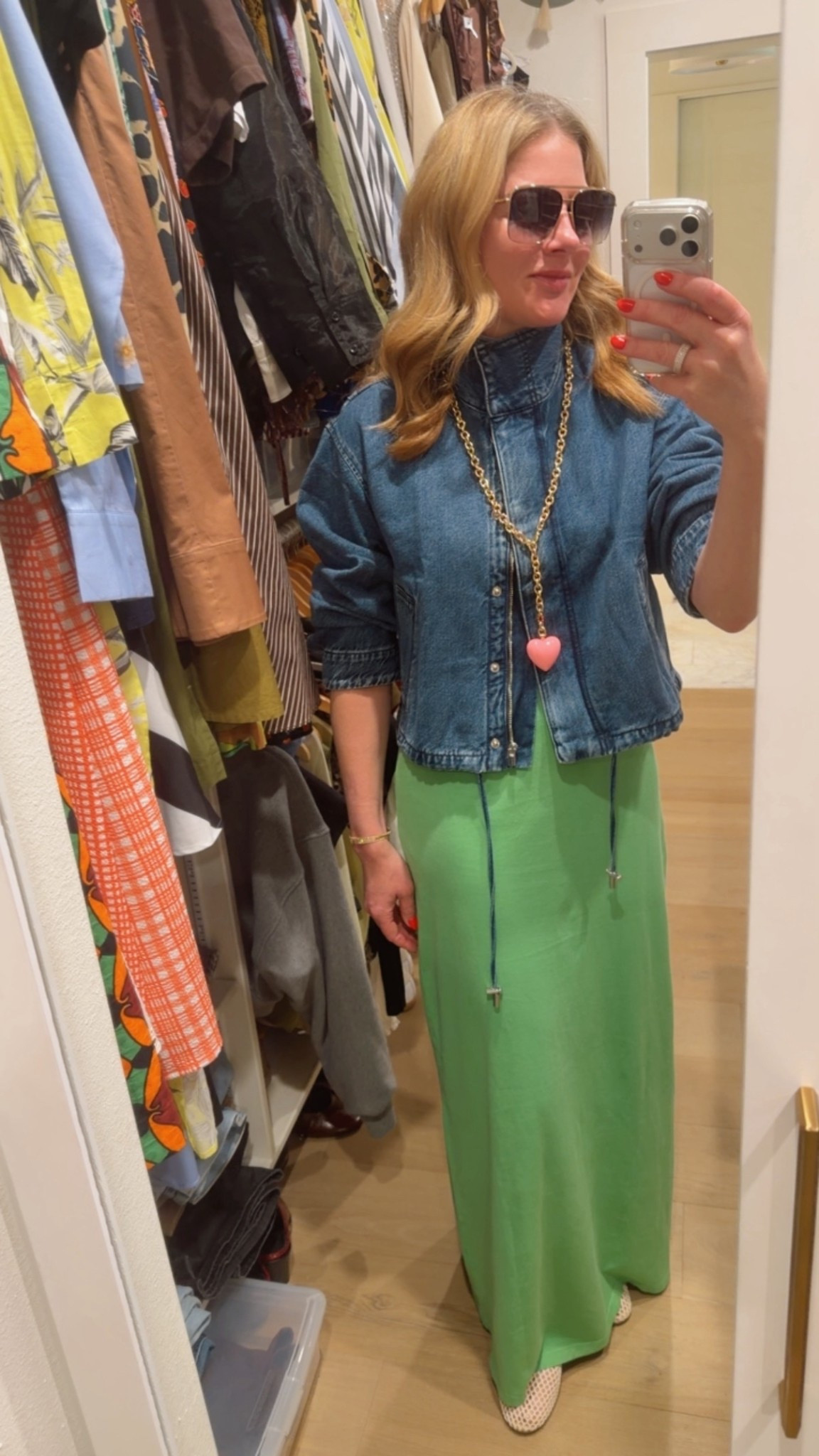 I love an easy day dress! I sized up in this one but you really don’t need to. The funnel neck denim jacket is really great I wear it a lot! 

#LTKootd #LTKOver40