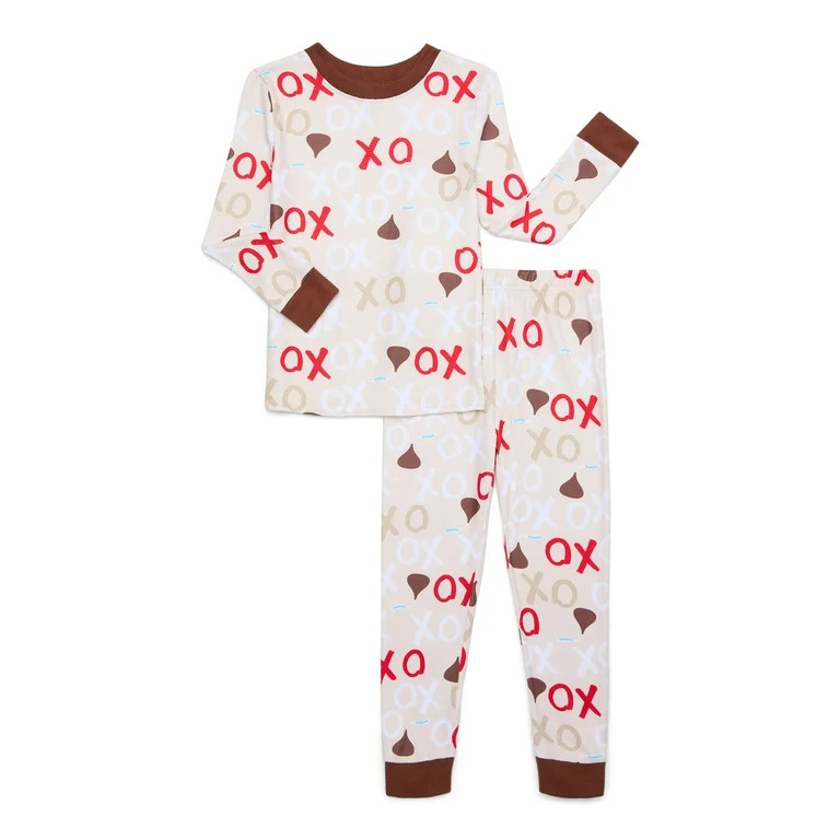Hershey's Kisses Unisex Toddler Snug Fit Sleep Top and Sleep Pants, 2-Piece Pajama Set, Sizes 12M... | Walmart (US)