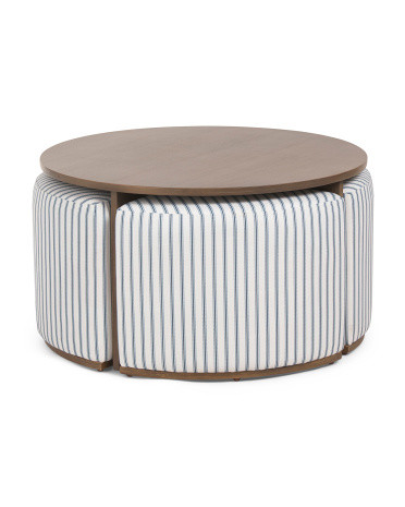 5pc 26x18 Ottoman And Table Set | TJ Maxx
