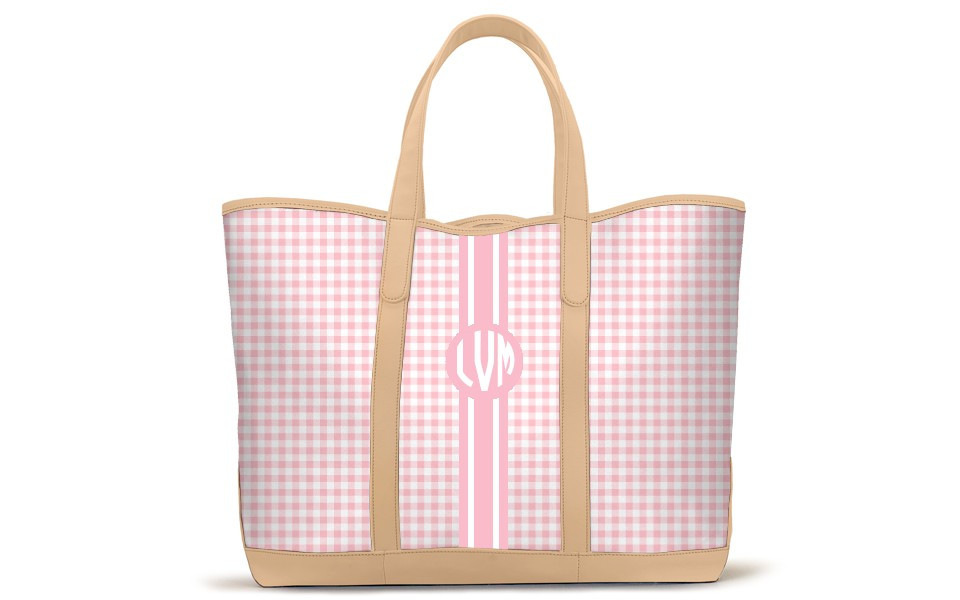 St. Charles Yacht Tote - Monogram Stripe | Barrington Gifts