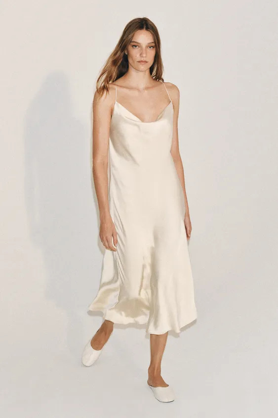 SATIN LINGERIE STYLE DRESS ZW COLLECTION | Zara US