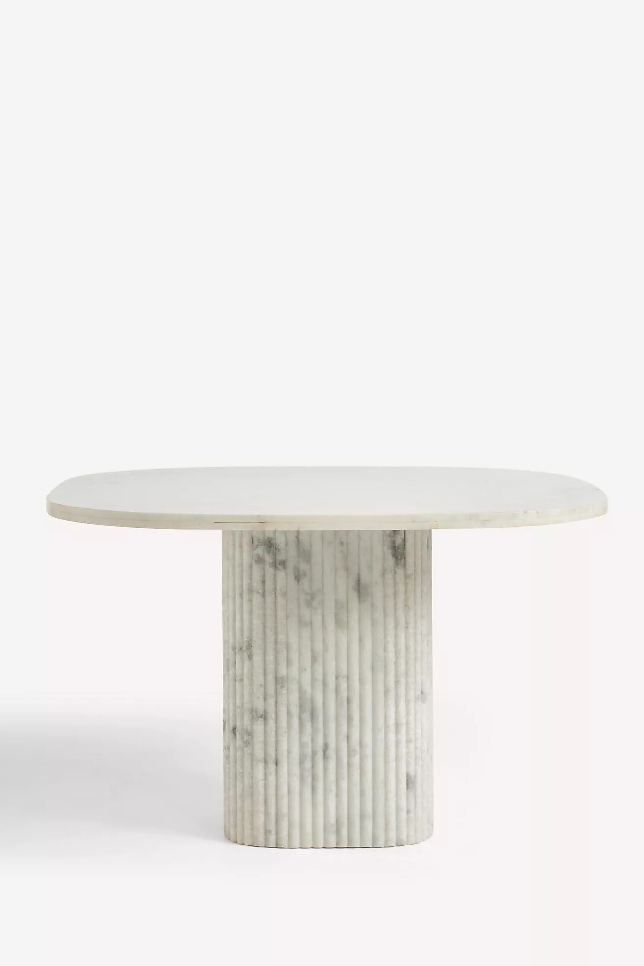 Kanta Square 48" Fluted Marble Dining Table | Anthropologie (US)