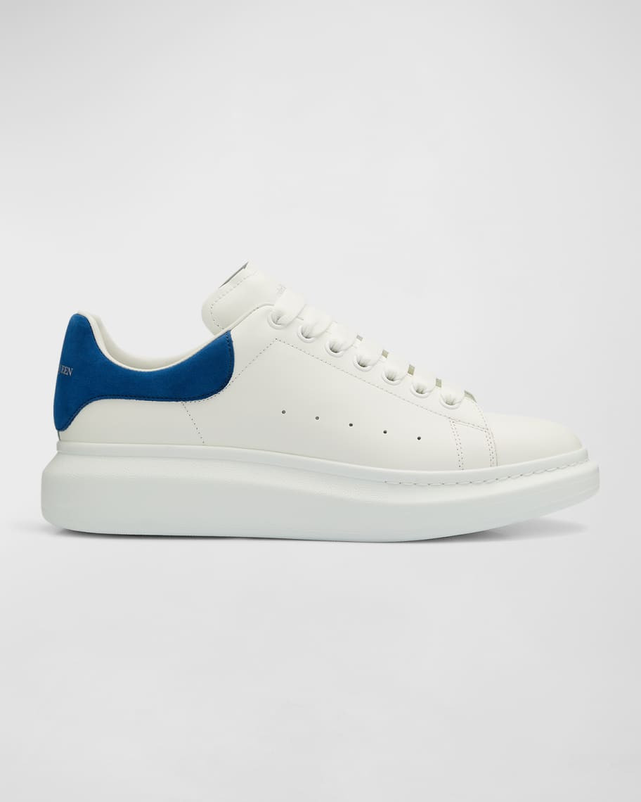 Alexander McQueen Men's Oversized Leather Low-Top Sneakers | Neiman Marcus
