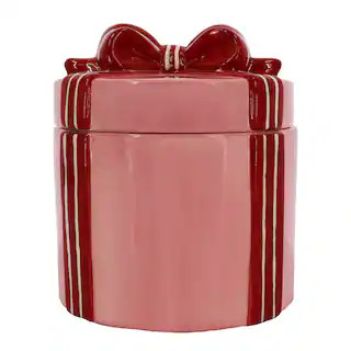 6.5" Pink & Red Gift Ceramic Container with Lid by Ashland® | Michaels | Michaels Stores