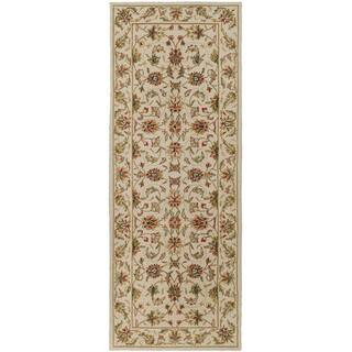 SAFAVIEH Chelsea Ivory 3 ft. x 10 ft. Floral Speckled Border Runner Rug HK78C-310 - The Home Depo... | The Home Depot
