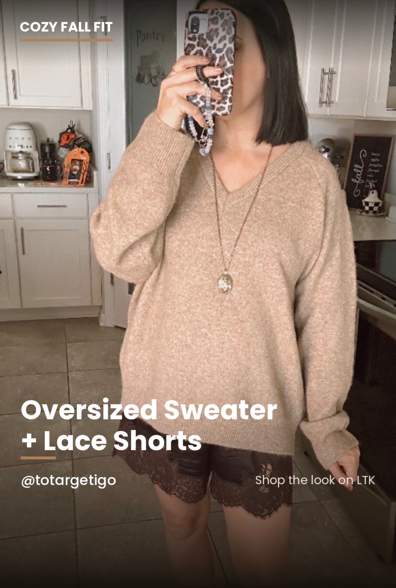 Oak + Fort Oversized Sweater & Satin Lace Shorts from Quince 

oversized v-neck sweater, tan sweater, Target sweater, lace trim shorts, sweater and shorts set, cozy loungewear, fall pajama outfit

#LTKSeasonal #LTKgrwm #LTKootd