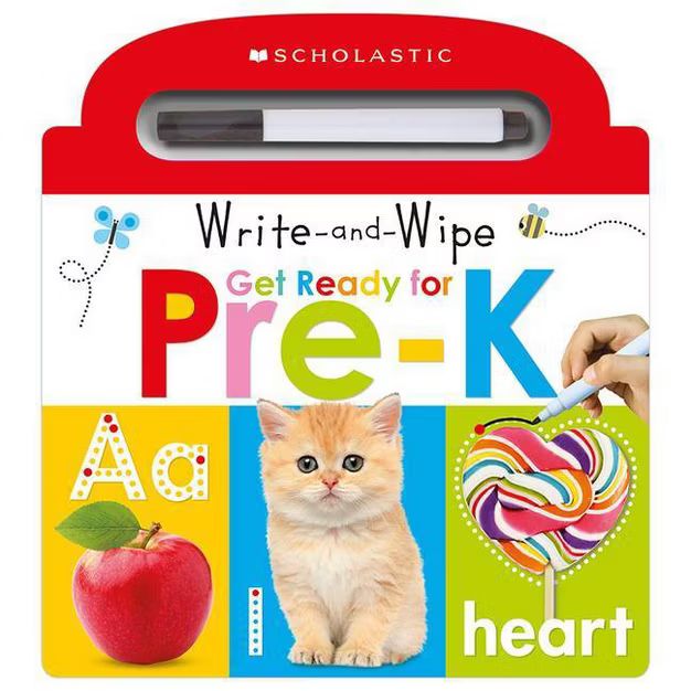 Write and Wipe Get Ready for Pre-k -  by Scholastic Inc. & Scholastic Early Learners (Hardcover) | Target