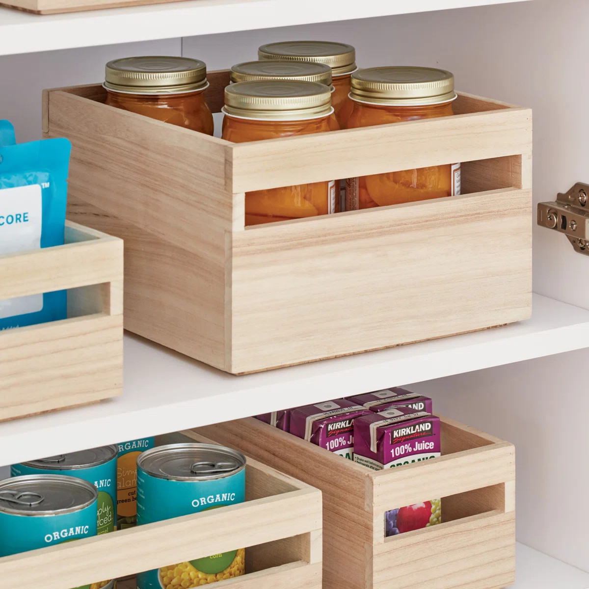 iDesign Renewable Wood Collection in Paulownia Wood Storage Bin with Handles & Reviews | Wayfair | Wayfair North America
