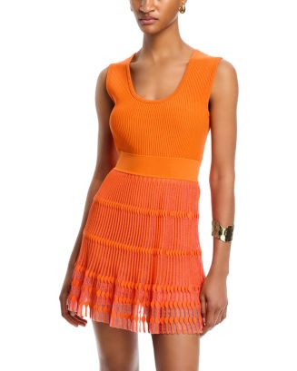 MILLY Sheer Knit Mini Dress  | Bloomingdale's Women | Bloomingdale's (US)