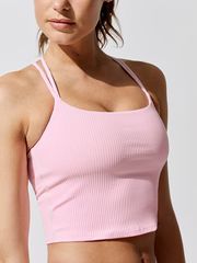 Ribbed Cami Tank Tops in White | Carbon38