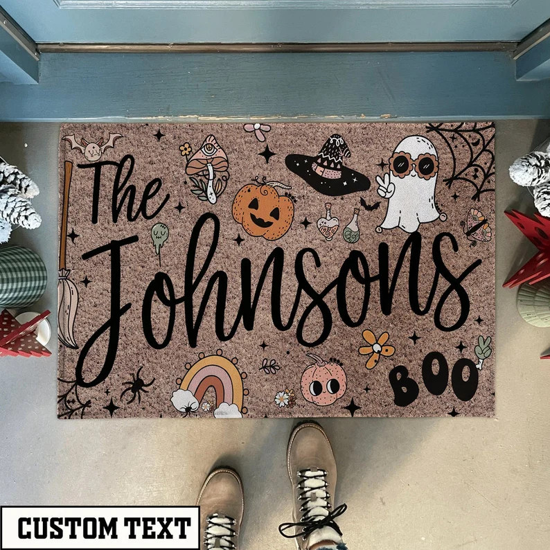 Custom Halloween Doormat, Unique and Spooky Halloween Doormat, Haunted House Entrance Decor, Cree... | Etsy (US)