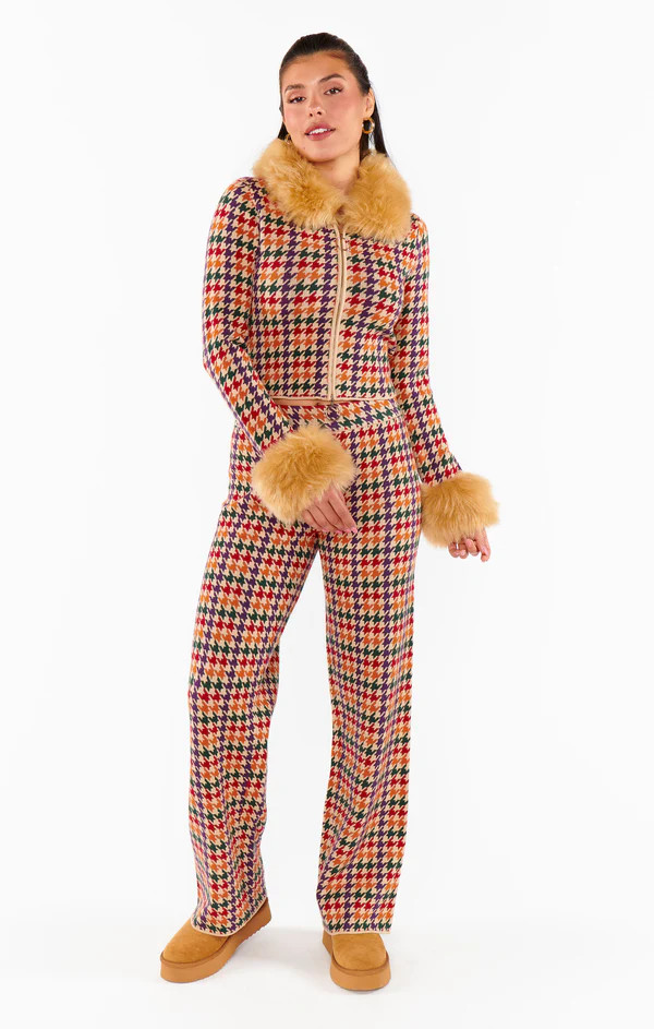 Zermatt Sweater Pant ~ Valley Houndstooth Knit | Show Me Your Mumu