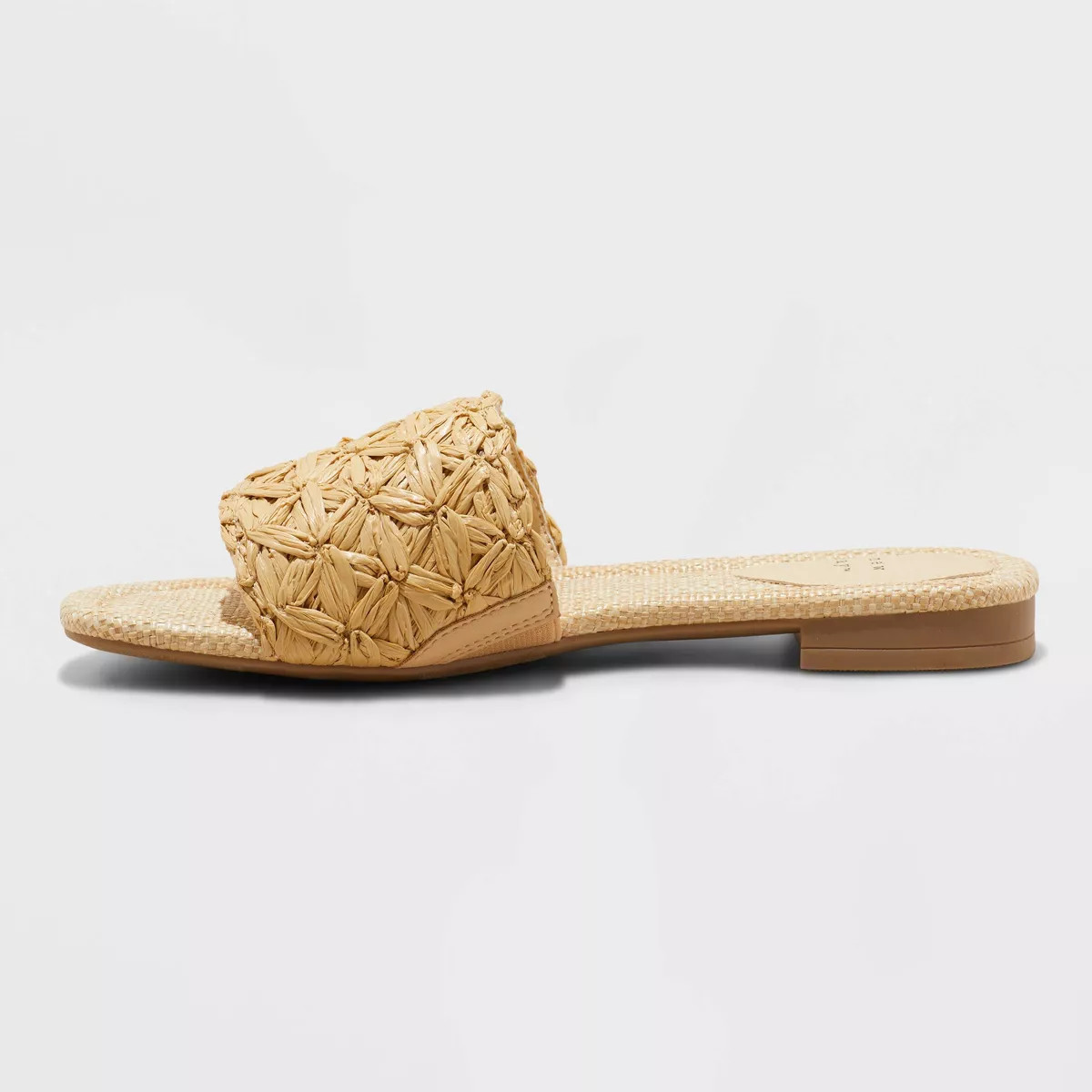 Women's Ariella Woven Raffia Slide Sandals with Memory Foam Insole - A New Day™ | Target