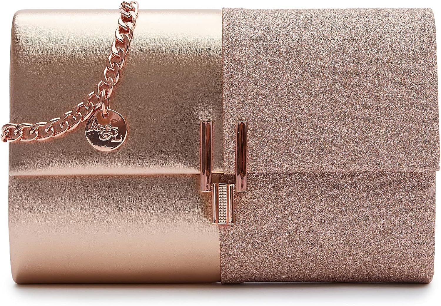 Two-Tone Glitter Clutch Purse for Women Evening Bag Designer Brand Ava&Lina | Amazon (US)