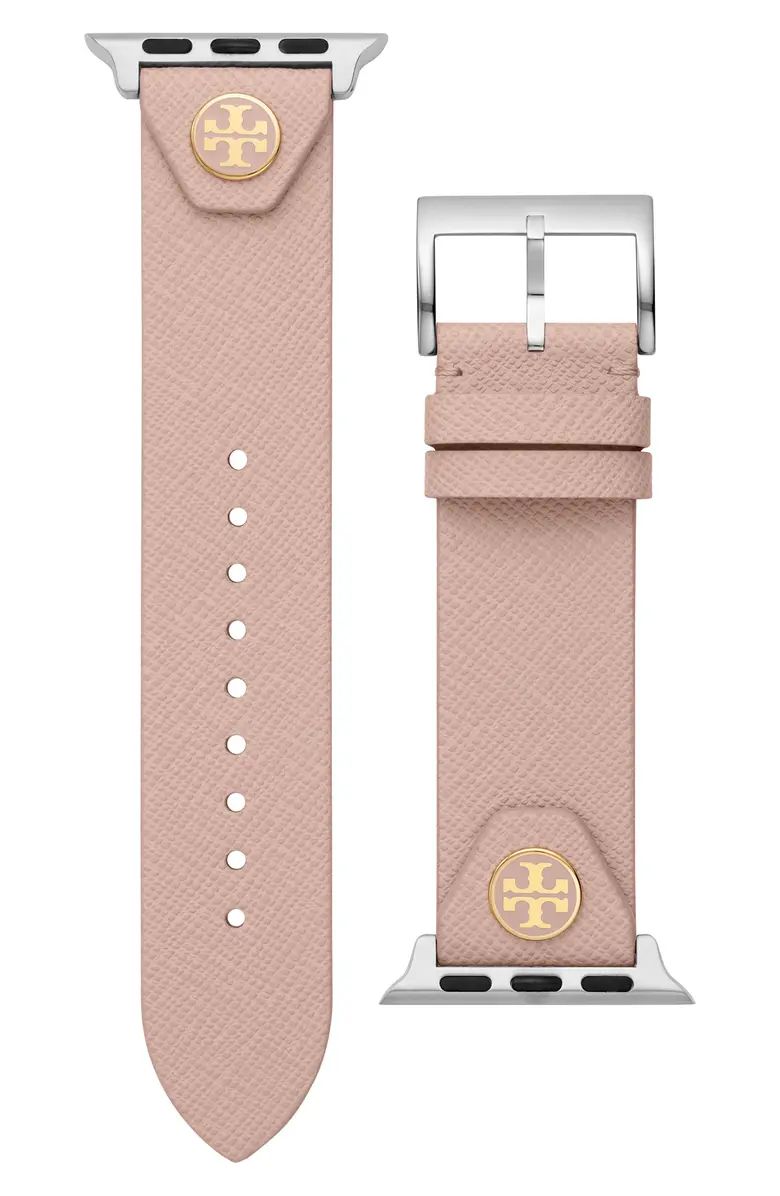 Tory Burch The Studs Leather Apple Watch® Band | Nordstrom | Nordstrom