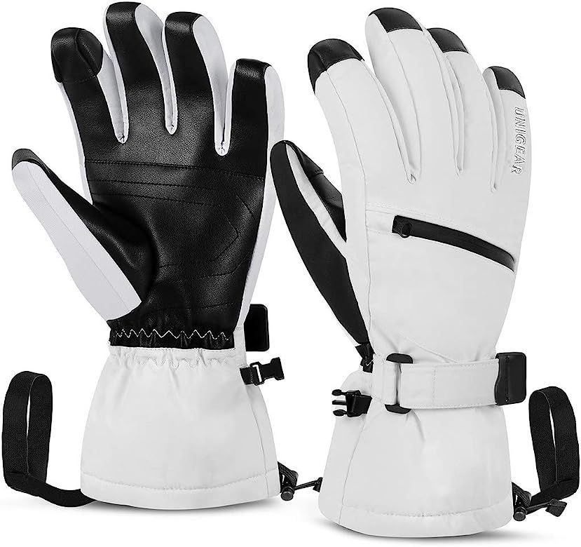 Unigear Ski Gloves Waterproof Touchscreen Snowboard Gloves, Warm Winter Snow Gloves for Cold Weather | Amazon (US)