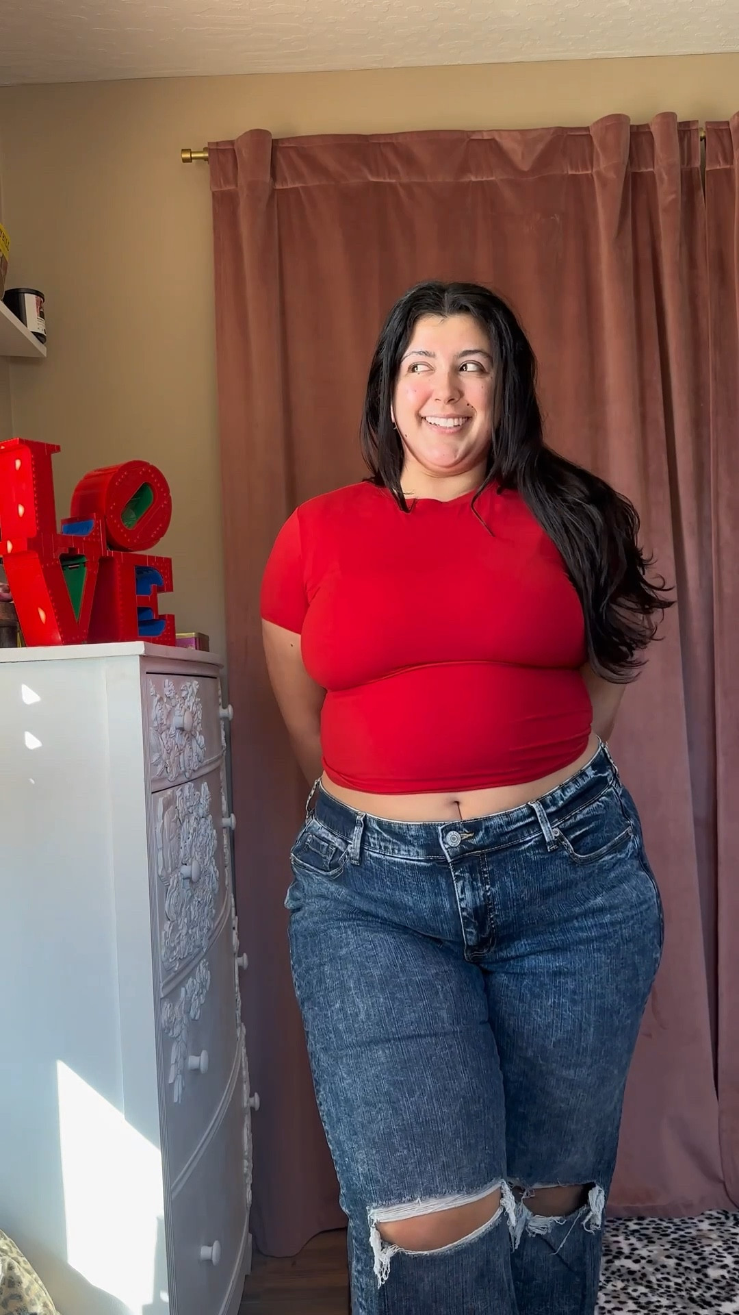 Finding plus size denim that actually fits should not be this hard — but this pair gets it right 👏 

I’m wearing size 18 in these Torrid jeans! 

These high-waisted plus size jeans are stretchy without losing shape, hold me in without squeezing, and give that flattering, lived-in denim look we all want. Paired with a fitted crop tee for an easy, confident everyday outfit.

Why I love this plus size denim:
• comfortable waistband (no digging in)
• stretch that moves with a curvy body
• snatches the waist while fitting hips & thighs
• true everyday jeans you can actually sit in

If you’ve been searching for jeans for curvy bodies, plus size high-rise denim, or comfortable plus size jeans, this is your sign 🤍

✨ Shop my exact plus size denim fit on LTK ✨

#plussizedenim #plussizejeans #curvyjeans #plussizefashion #curvyfashion #denimforcurves #highwaistedjeans #jeansforcurvywomen #bodypositivefashion #confidenceincomfort #ltkplussize #ltkcurvy #everydaydenim #fatgirlfashion 

#LTKMidsize #LTKPlusSize #LTKNYFW