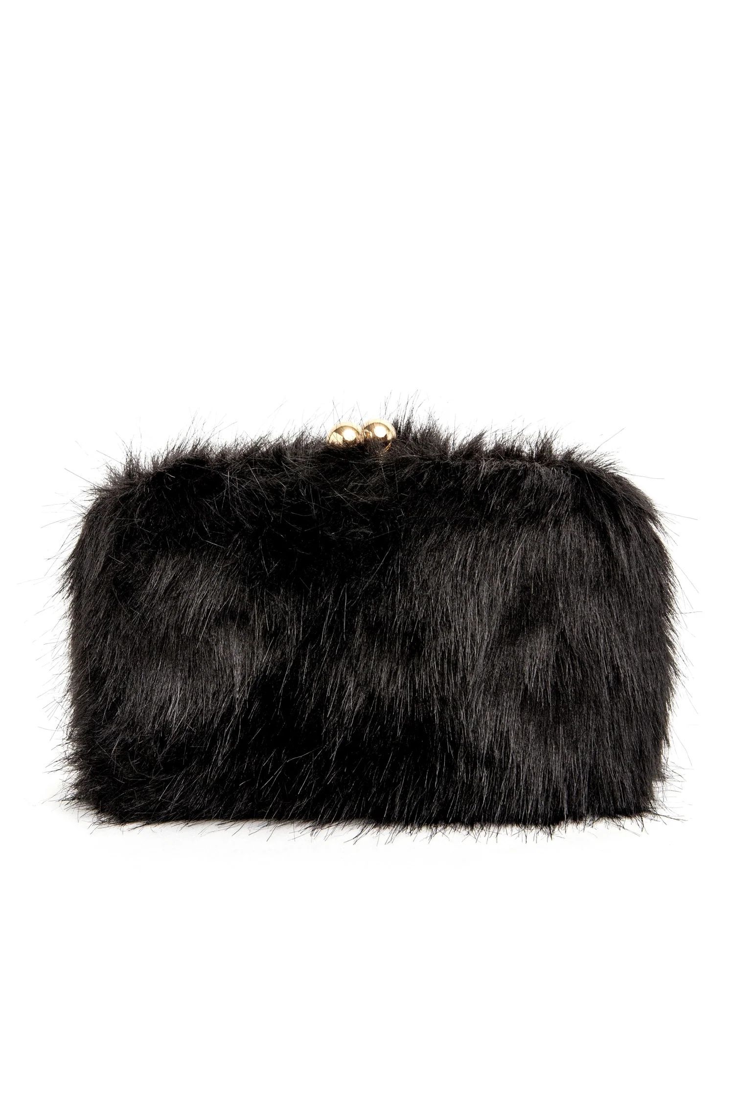 Feelin' Glam Faux Fur Clutch | Windsor Stores