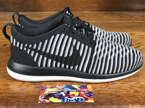 Womens Nike Roshe Two Flyknit Black/White Running Shoes (844929-001) Size 5.5-8 | eBay | eBay US