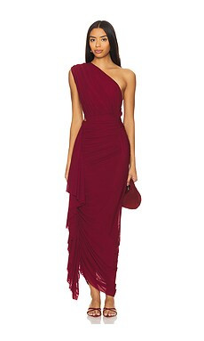 superdown Juliet Midi Dress in Oxblood from Revolve.com | Revolve Clothing (Global)