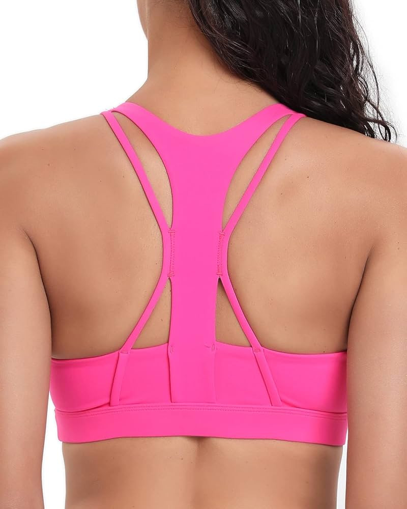RUNNING GIRL Sports Bra for Women, Medium-High Support Criss-Cross Back Strappy Padded Sports Bra... | Amazon (US)