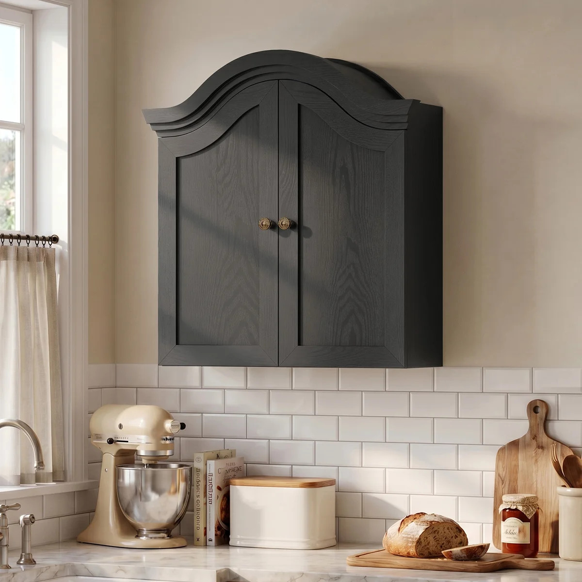 Bathroom Wall Cabinet with Arched Top & Adjustable Shelf | Wayfair North America