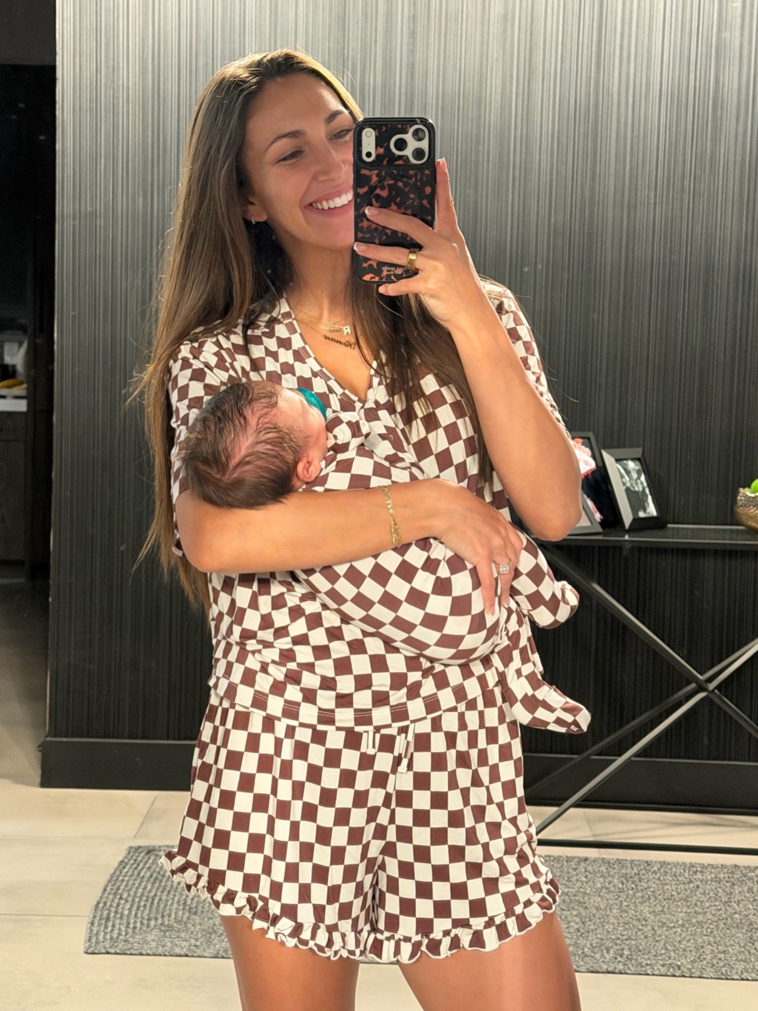 Matching PJs for mothers and sons or daughters!! love these for the hospital 🤎 They have multiple kids sizes! ￼￼

#LTKBaby #LTKmomlife #LTKBump