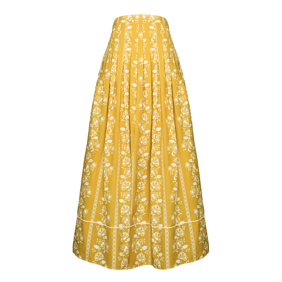 Emma Skirt, Saffron Growing Vine | The Avenue