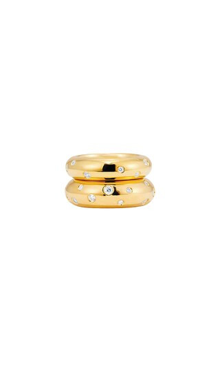 Donut With Sprinkle Ring Duo in Sterling & 14k Gold Vermeil | Revolve Clothing (Global)