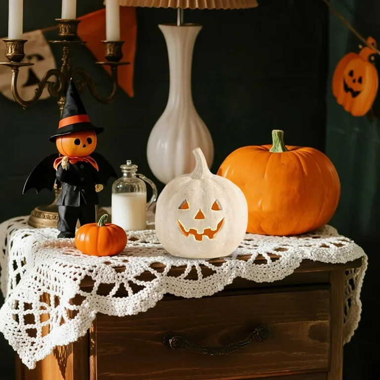 SWSUSN Halloween Handmade Pumpkin Jack O' Lantern Outdoor Indoor, Cute Halloween Handcrafted Jack... | Walmart (US)