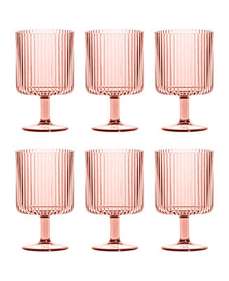 TarHong Mesa Stacking Wine Goblet  Set of 6 - Macy's | Macy's