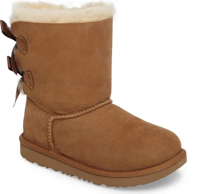 Kids' Bailey Bow II Water Resistant Genuine Shearling Boot | Nordstrom