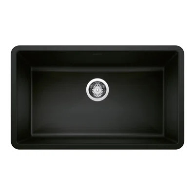 Precis SILGRANIT 32" L X 19" W Super Single Undermount Kitchen SInk | Wayfair North America