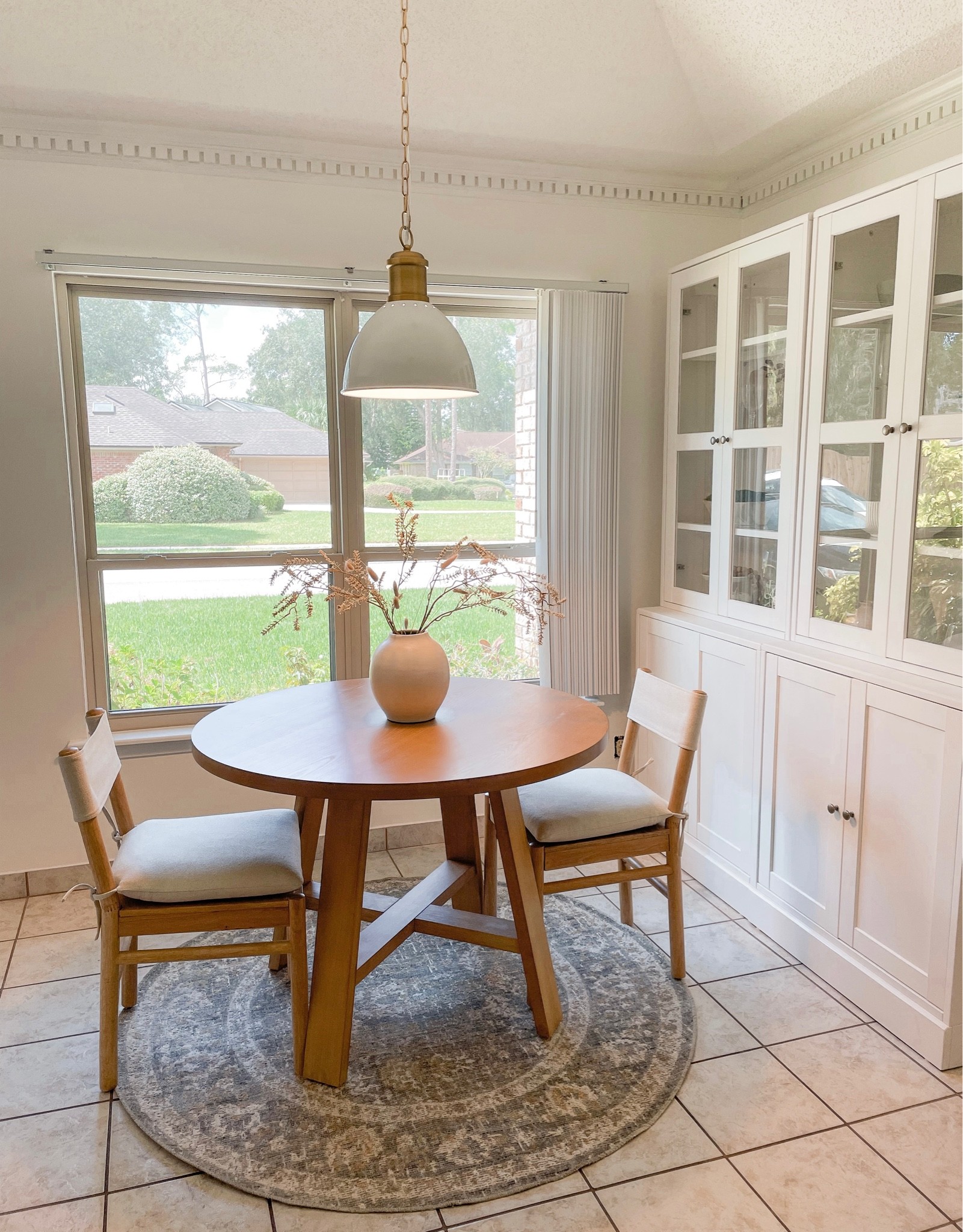 Dining room. Round dining table. Studio mcgee dining room. Target style. Breakfast nook. Small dining room. 

#LTKhome #LTKSeasonal