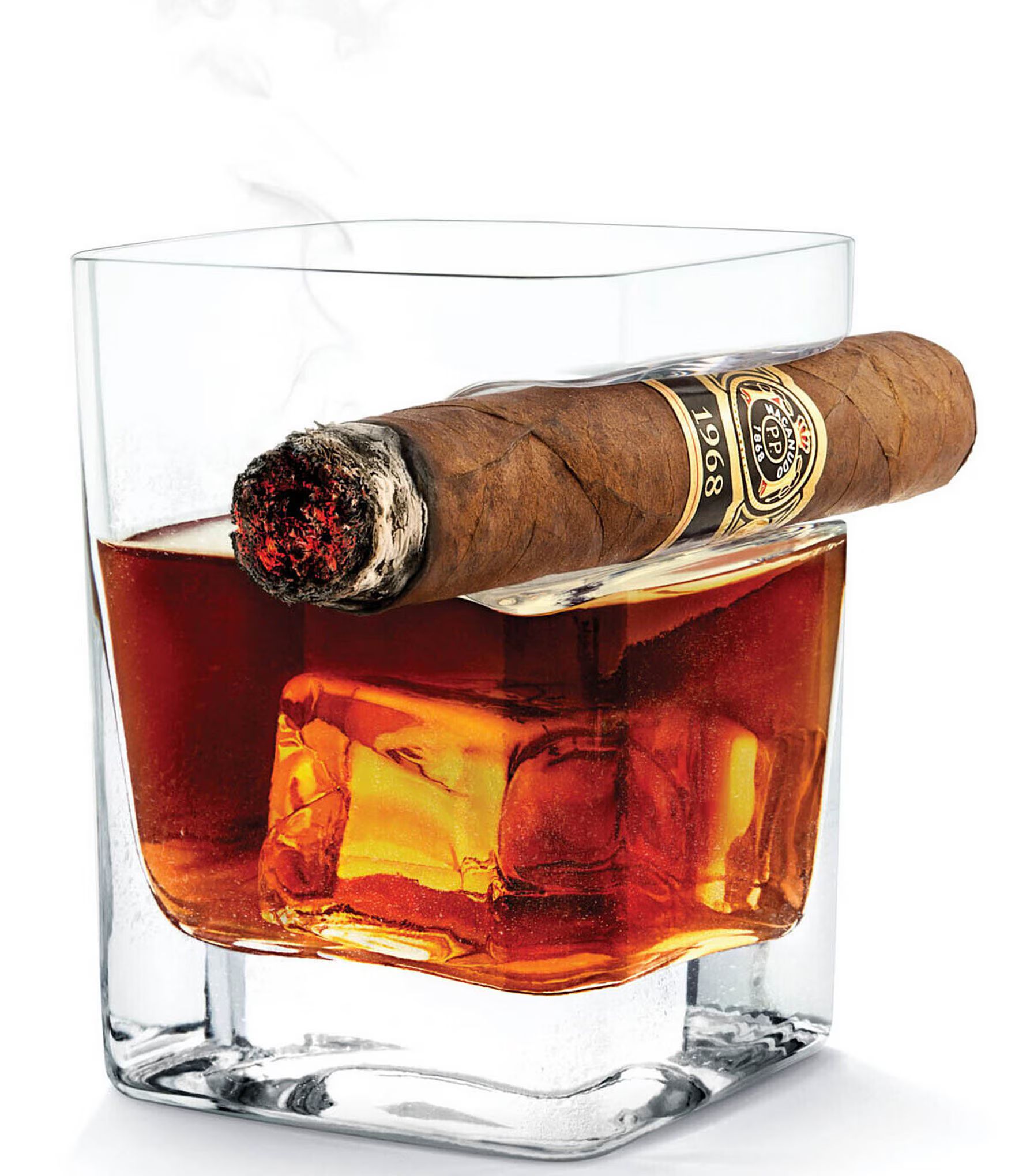 Whiskey Glass with Cigar Holder | Dillard's