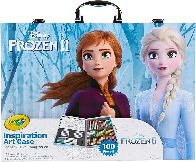 Crayola Frozen 2 Inspiration Art Case, 100 Art & Coloring Supplies, Gift for Kids, Ages 5, 6, 7, ... | Amazon (US)