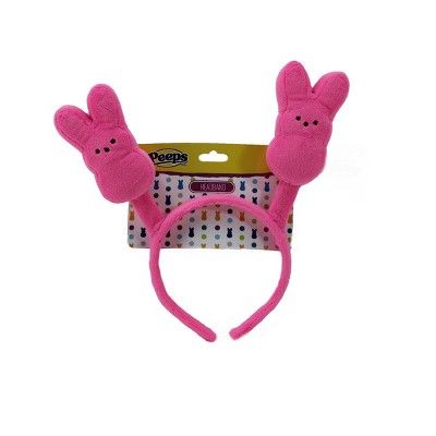 Peeps Plush Easter Bunny Headband Pink | Target