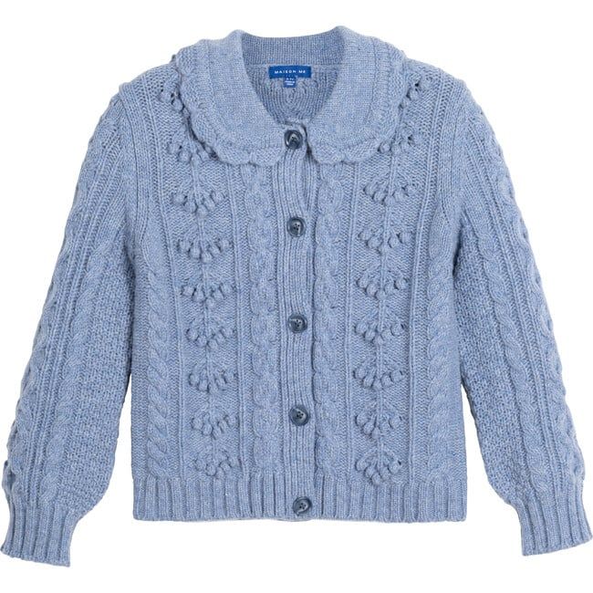 Annaleise Cardigan, Denim Blue | Maisonette