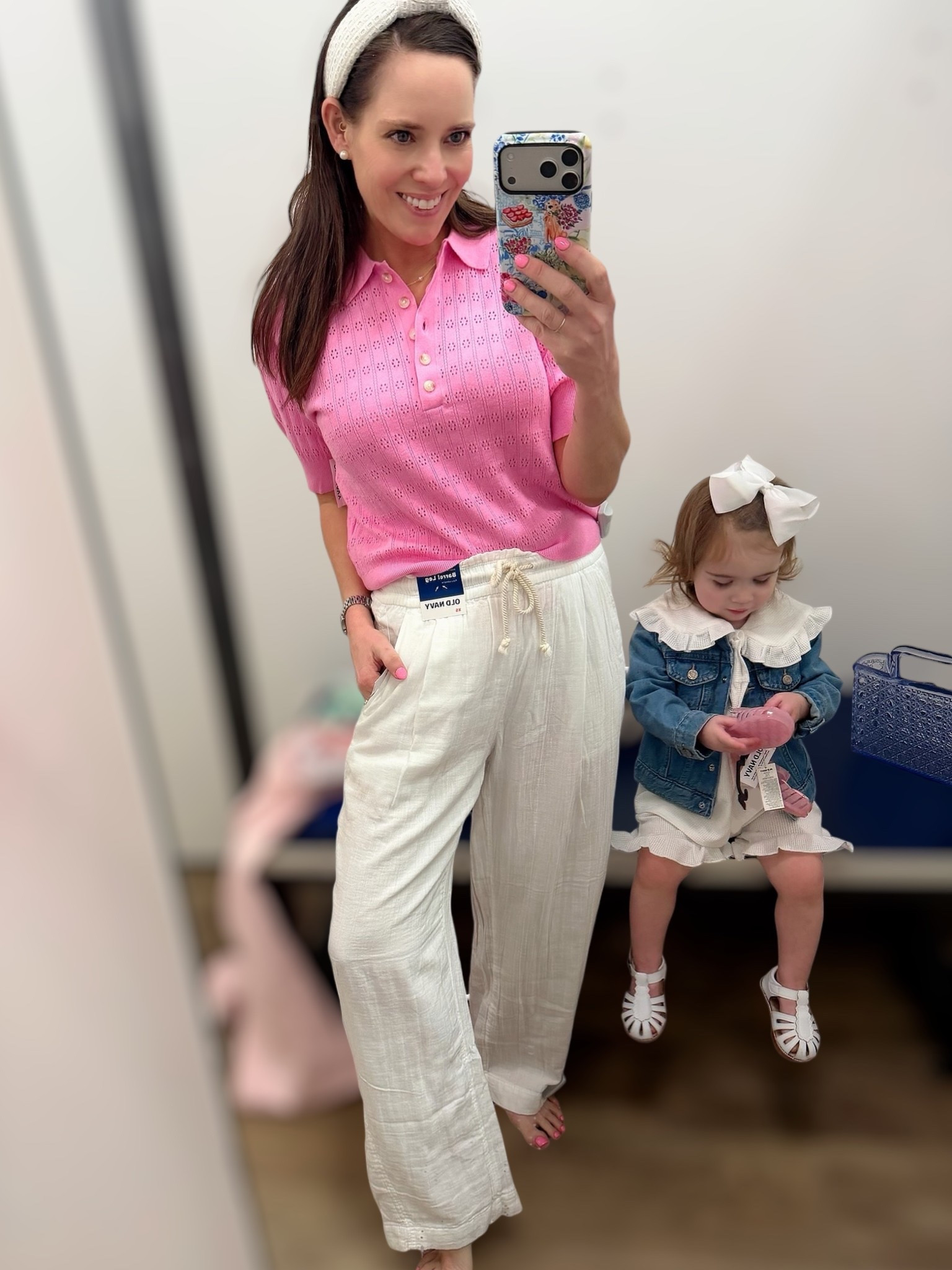 Shopping with mommy

Mom & Mini Matching Neutrals + Pink 💕🤍


The sweetest mom & mini moment 🥹💕 Loving this soft pink pointelle polo paired with airy gauze pants for the perfect comfy + put-together look 🤍✨

Styled my mini in the cutest neutral set with a denim Minnie jacket and bow for a playful touch 🐭🎀 These pieces are so easy to mix, match, and wear on repeat—perfect for everyday outings or casual spring days 💗

#LTKKids #LTKBaby #LTKSaleAlert