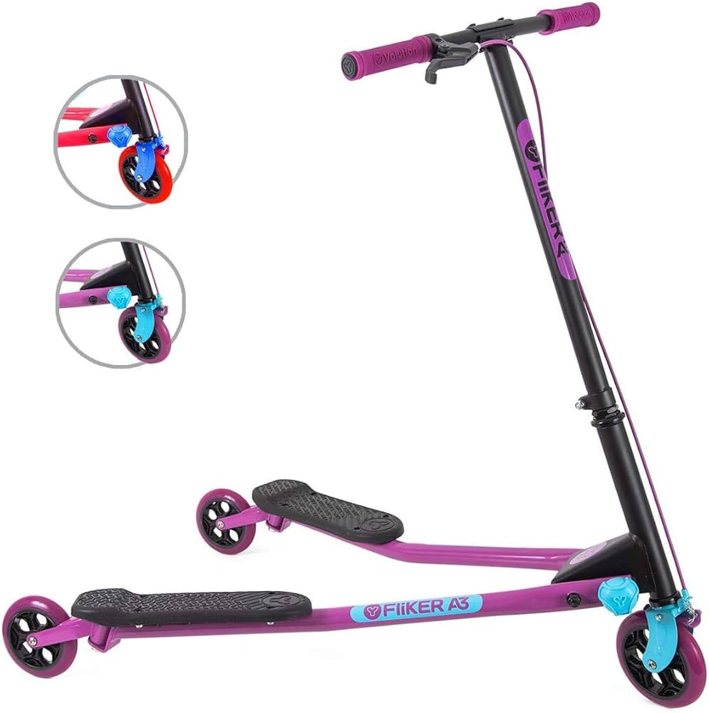 Yvolution Y Fliker Air A3 Drifting Scooter Foldable Swing Wiggle Scooter Self-Propelled Push Scoo... | Amazon (US)