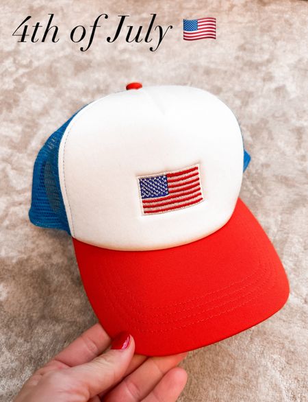 This trucker hat is so cute for the 4th of July!!! 🇺🇸🫶🏼

#LTKFindsUnder50 #LTKSeasonal #LTKFindsUnder100