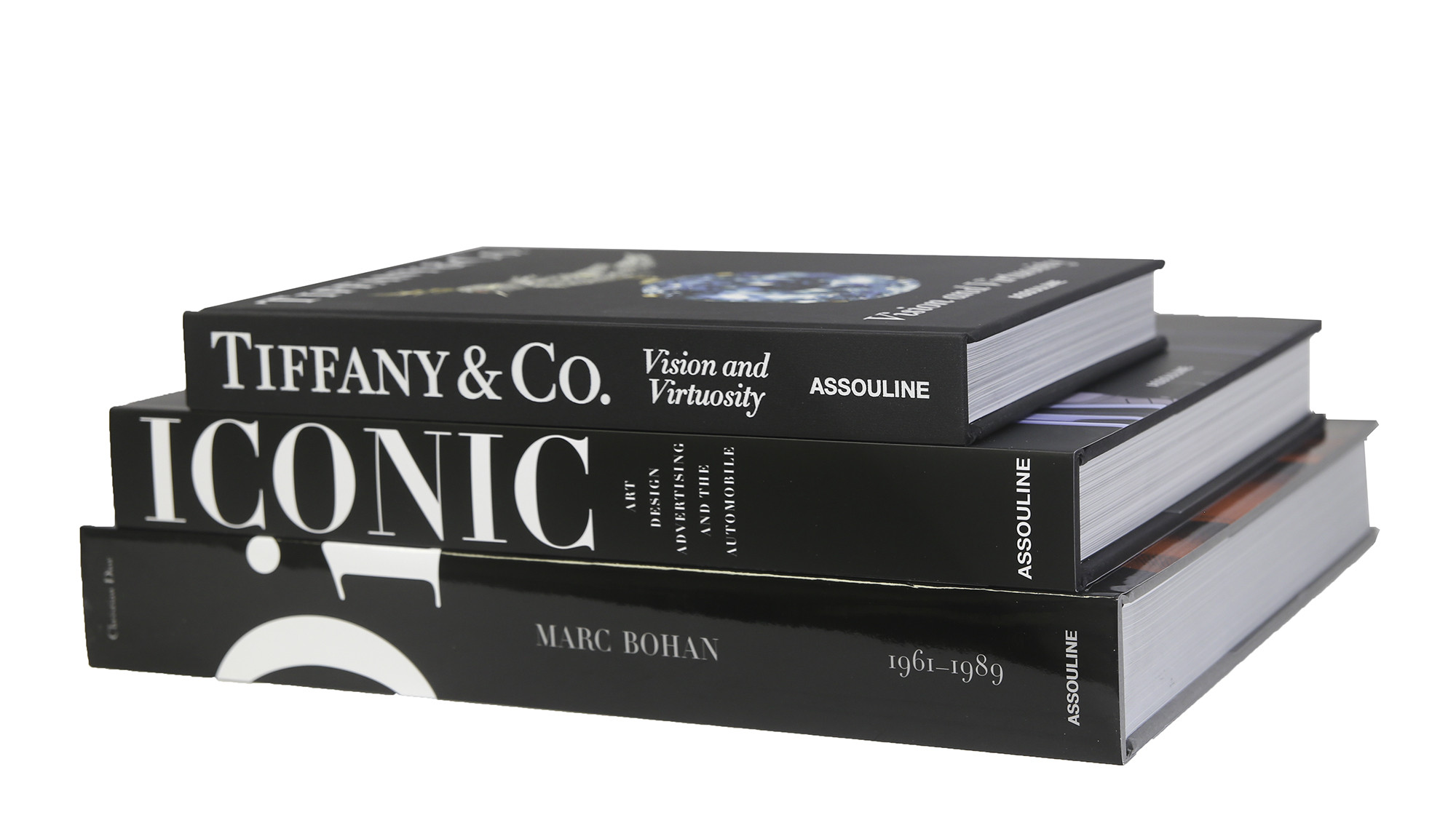 Black & White Assouline Coffee Table Book Set | Center Table, Lounge Table | One Kings Lane