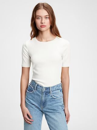 Modern Crewneck Half Sleeve T-Shirt | Gap (US)