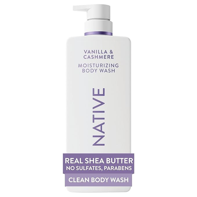 Native Moisturizing Body Wash, Clean & Gentle 24-Hour Hydration with Shea Butter, for Sensitive a... | Amazon (US)
