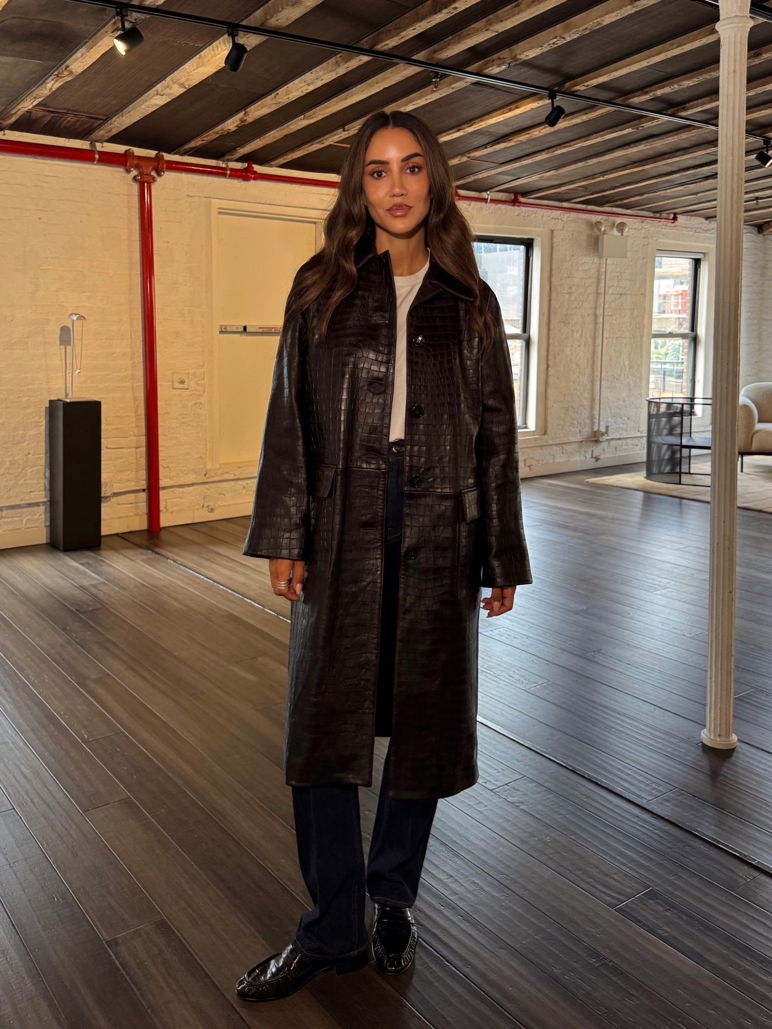 The perfect fall find - a croc-embossed leather coat from COS. 🍂

#LTKStyleTip #LTKSeasonal