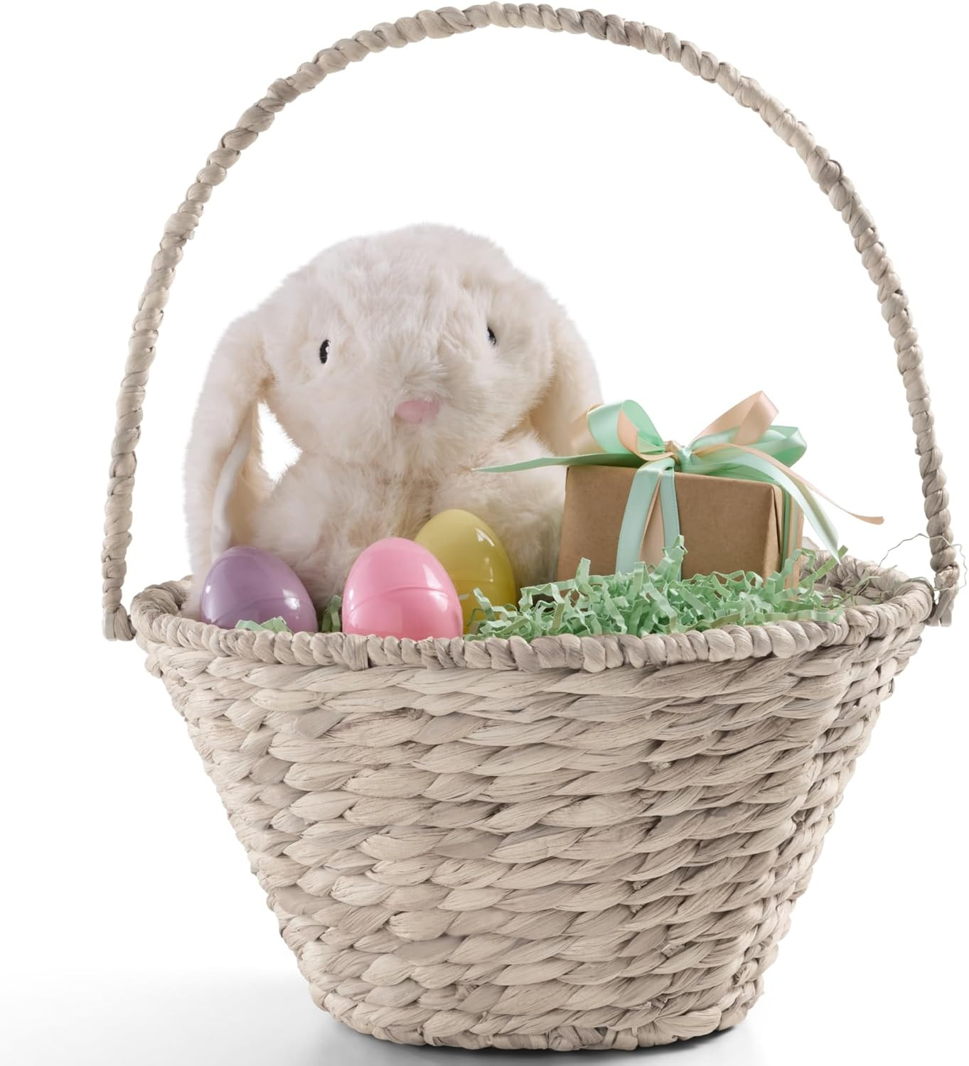 Best Choice Products Handwoven Easter Basket, Small Woven Easter Basket for Kids, Easter Egg Hunt... | Amazon (US)