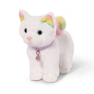 Our Generation Posable Turkish Angora Cat Plush 6" Pet Rainbow Kitten | Target