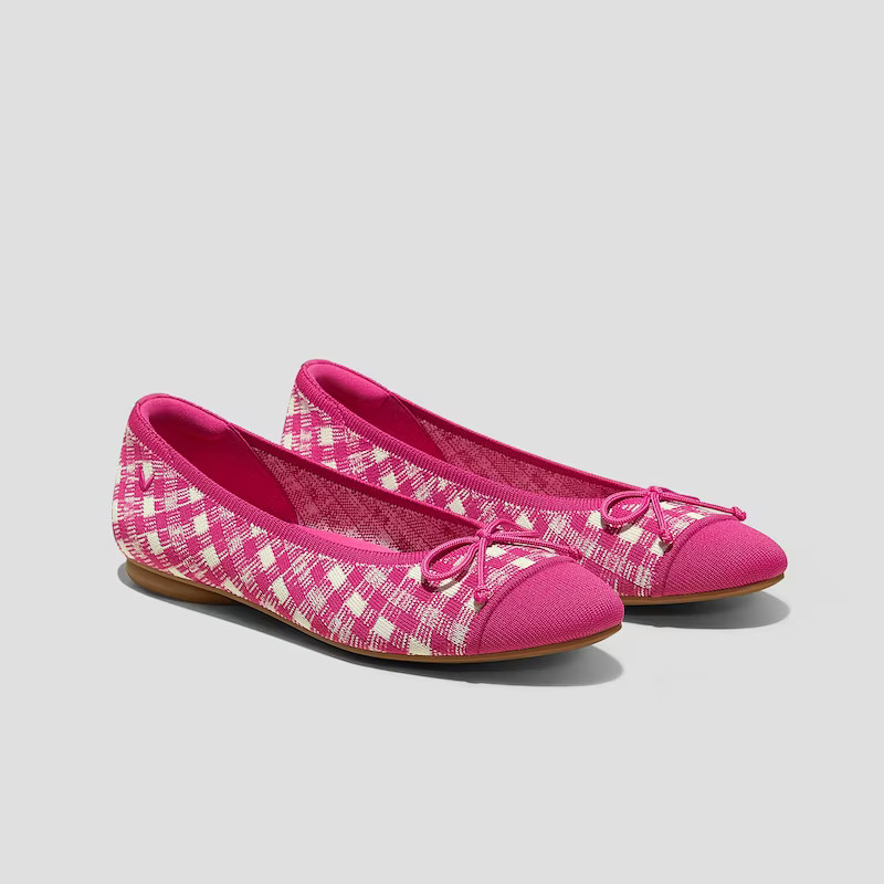 Almond-Toe Bow Flats (Tiana) | VIVAIA