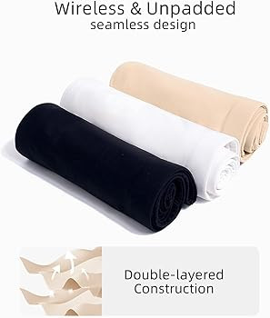 Strapless Bandeau Bras for Women Seamless Stretchy Wireless Bralettes Non-Padded Tube Bra | Amazon (US)